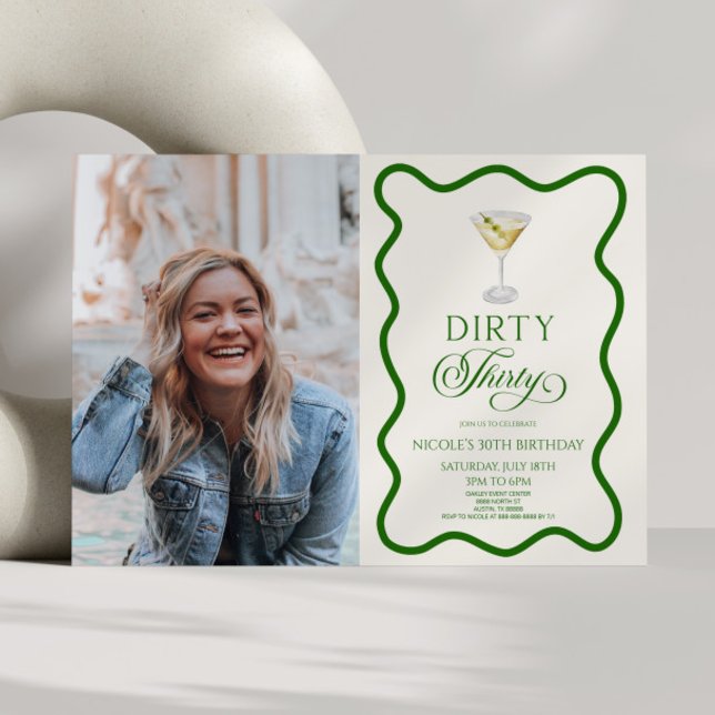 Invitation Soirée Trente Sale Martini 30e fête d'anniversaire (Créateur téléchargé)