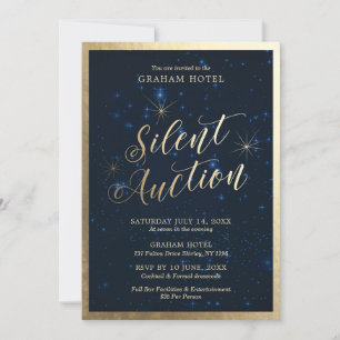 Invitation Soirée Vente aux Enchères Silencieuse