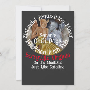 Invitation Soirée vin fromage Inquisition espagnole 2049