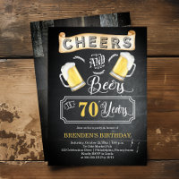 Soirées et bières à 70 ans fête d'anniversaire