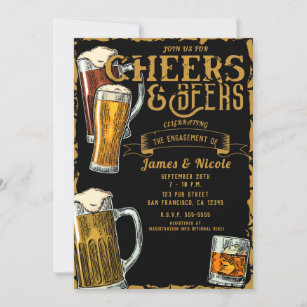 Invitation Soirées et bières Gold Black Pub Bar