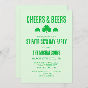 Invitation Soirées et bières St Patrick's Day Party