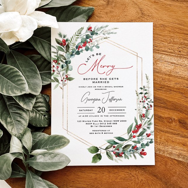 Invitation Sois Joyeuse Avant Qu'Elle Ne Se Marie Fête des ma (Créateur téléchargé)