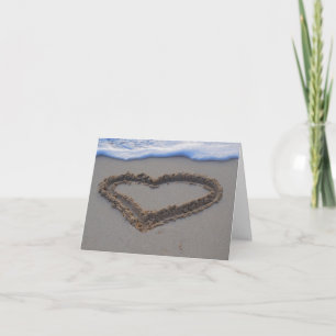 Invitation Sois mon coeur de servante d'enfants dans le sable