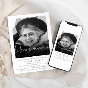 Invitation Soixante-Dix Photo Moderne Fête De La Vie