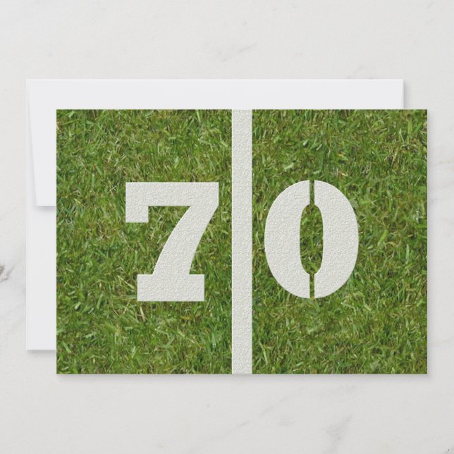 Invitation soixante-dixième Fête d'anniversaire ! (Devant)