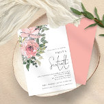 Invitation Soixante-dixième fête d'anniversaire de l'élégante<br><div class="desc">Soixante-dixième anniversaire de florales rose élégant. une illustration florale d'art tendance pour invitation vos invités à célébrer votre 60e anniversaire, avec des fleurs et des feuilles en haut à gauche. Un élégant script pour l'occasion et personnaliser facilement le reste du texte selon vos propres besoins. Un arrière - plan rose...</div>