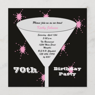 Invitations Faire Part 70 Ans Zazzle Fr