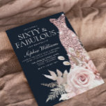 Invitation Soixante et fabuleux ! Dusty Rose Floral 60e anniv<br><div class="desc">Soixante et fabuleux ! Dusty Rose Floral 60e Invitation Anniversaire Voir la collection correspondante à Niche et Nest Store Merci beaucoup</div>