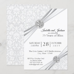 Invitations Faire Part Cartes Noces Diamant Zazzle Fr