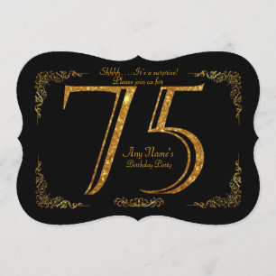 Invitation soixante-quinzième, Gatsby de fête d'anniversaire