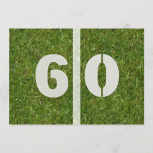 Invitation soixantième Fête d'anniversaire de yard ! 