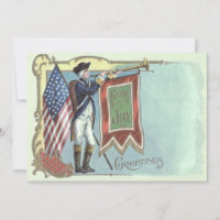 Soldat de guerre révolutionnaire American Flag Hor