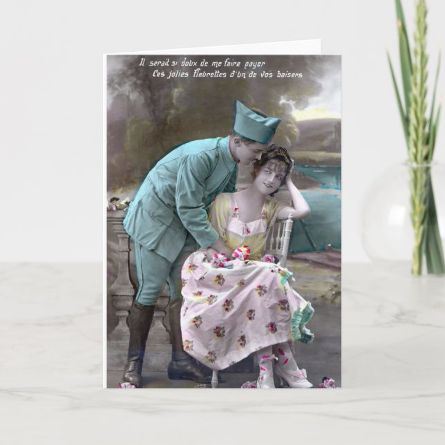 Invitation Soldat et amoureux (Devant)