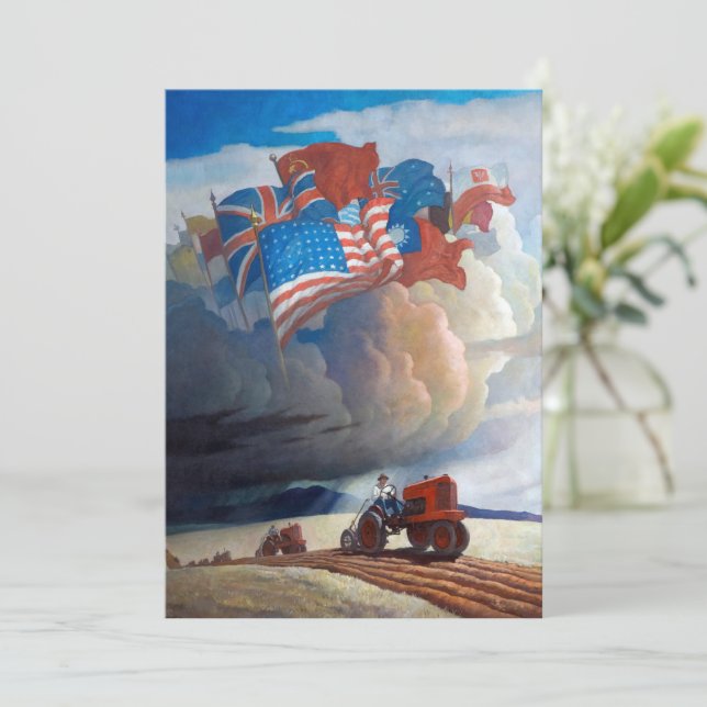 Invitation Soldats du sol par Newell Convers Wyeth (Debout devant)