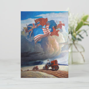 Invitation Soldats du sol par Newell Convers Wyeth