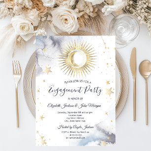 Invitation Soleil céleste, Lune, Étoiles