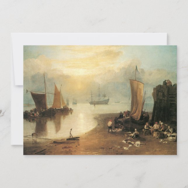 Invitation Soleil levant à travers la vapeur par Joseph Turne (Devant)