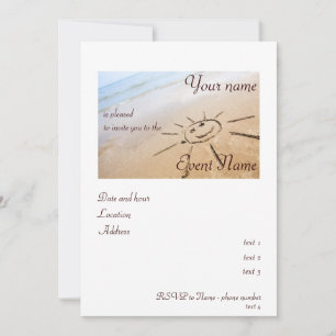 Invitation Soleil Sur La Plage