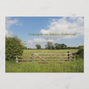 Invitation Solstice d'été recueillant l'invitation