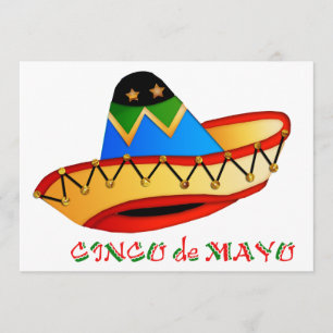 Invitation Sombrero Cinco de Mayo