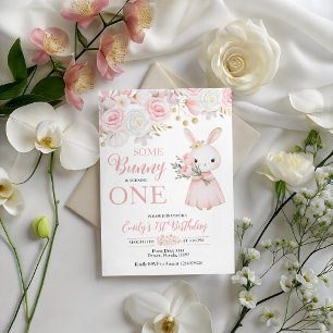 Invitation Some Bunny a un an 1er Anniversaire