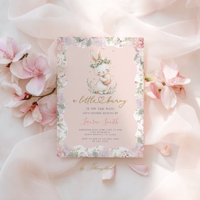 Invitation Some Bunny Is On The Way Baby Shower (Créateur téléchargé)