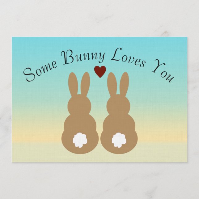 Invitation Some Bunny vous aime (Devant)