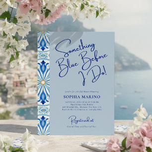 Invitation Something Blue Baby Shower Mariage   Carrelage Méd