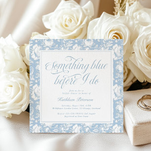 Invitation Something Blue Chinoiserie Fête de Mariage 