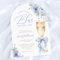Something Blue Floral Arched de Fête de Mariage