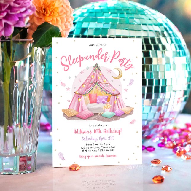 Invitation Sommeil sous la fête Stwood Movie Nuit Anniversair (Créateur téléchargé)
