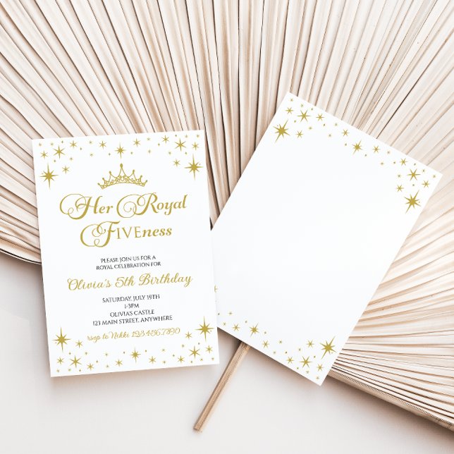 Invitation Son Altesse Royale de Cinquième du Or Princesse 5e (Créateur téléchargé)