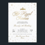 Invitation Son fief royal<br><div class="desc">Cette invitation serait parfaite pour une fête d'anniversaire de princesse. Il est agrémenté d'une belle couronne, d'étoiles scintillantes, d'une élégante mise en page de texte, le tout créant une atmosphère magique. Veuillez me contacter à claudia@claudiaowen.com si vous souhaitez customiser cette invitation. Veuillez visiter ma boutique Zazzle http://www.zazzle.com/claudiaowenshop Conception par claudiaowen.com...</div>