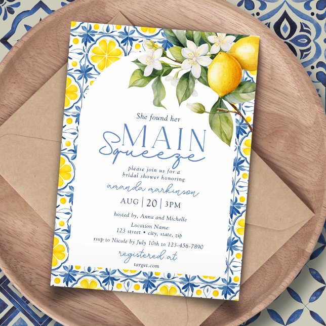 Invitation Son Lemon en Squeeze de la Côte Amalfitaine pour E (Créateur téléchargé)