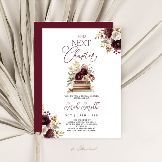 Invitation Son nouveau chapitre automne nuptiale douche Invit (Créateur téléchargé)
