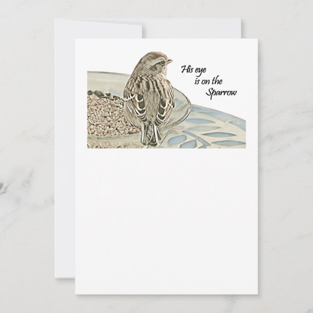 Invitation Son oeil est sur le Bruant (Devant)