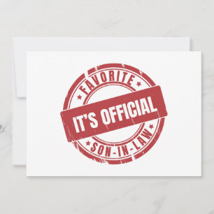 Invitation Son Officiel Est Le Fils Préféré En Droit