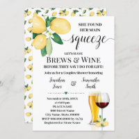 Son principal Squeeze Brews & Wine Fête des mariée