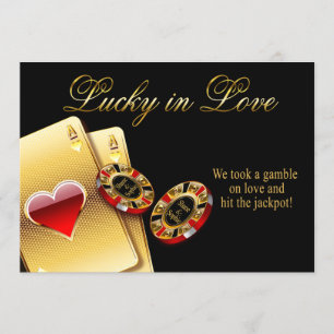 Invitation Sophie Casino Style Mariage DEMANDER DES NOMS EN C