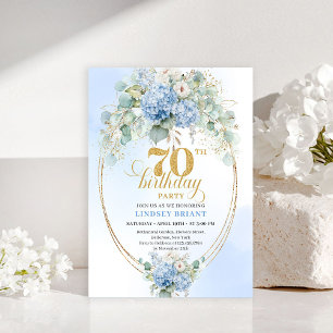 Invitation sophistiquée pour 70e anniversaire avec