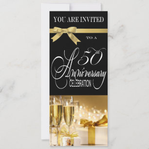Invitation sophistiquée pour une fête d'anniversai