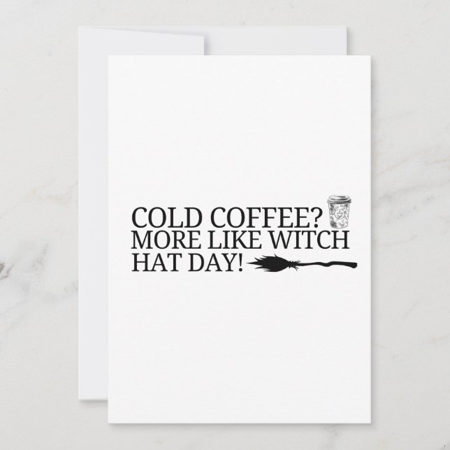 Invitation sorcière casquette transparent (Devant)