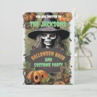 Sorcière effrayante Fête d'Halloween Chaudron Bouh