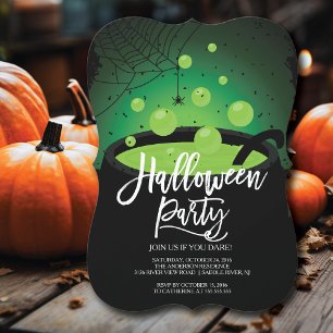 Invitation Sorcières Brew Halloween Party