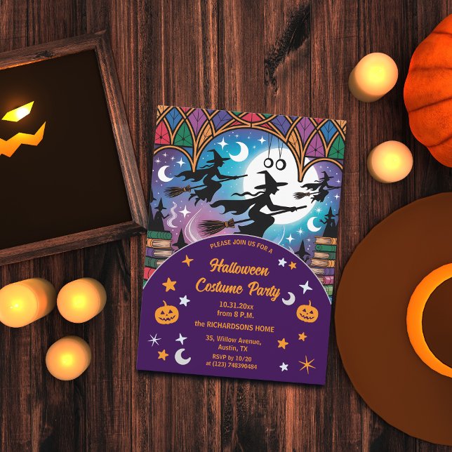 Invitation Sorcières en mission Halloween Costume Party (Créateur téléchargé)
