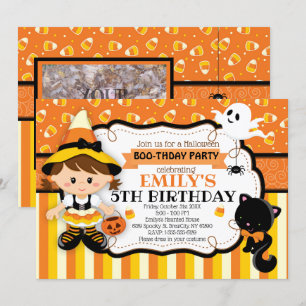 Invitation Sorcières fête d'anniversaire d'Halloween