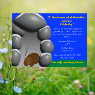 Invitation Sortir d'Hibernation - De l'Hiver Cosy au Printemp