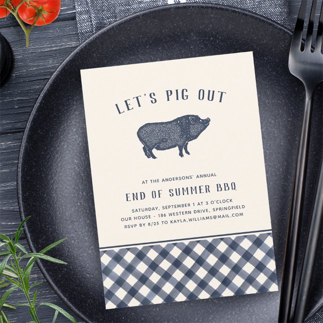 Invitation Sortons de porc ! | Summer BBQ Party (Créateur téléchargé)