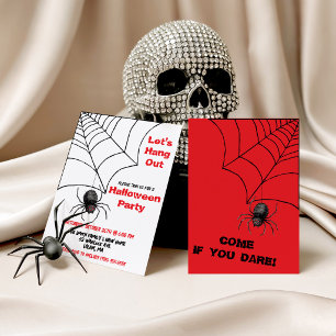 Invitation Sortons ensemble, Araignée, Soirée Halloween Toile